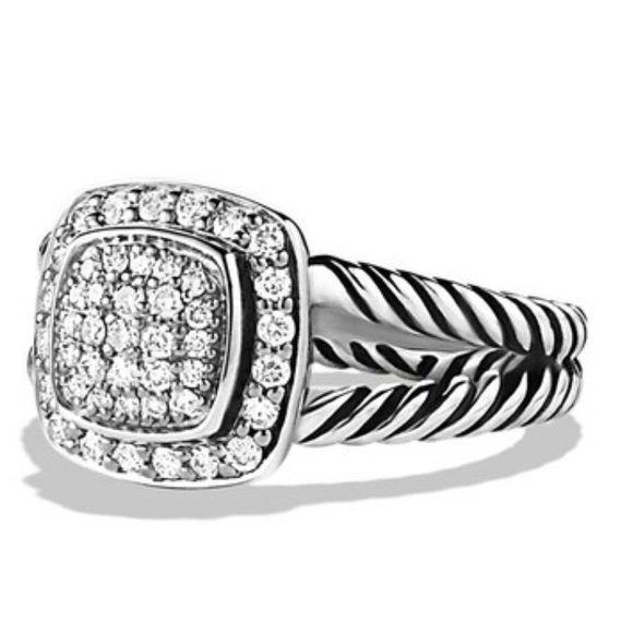 David Yurman Albion petite pave diamond ring